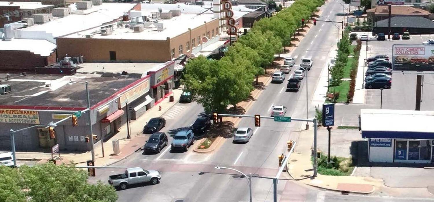 aerial view of NW 23rd intersection